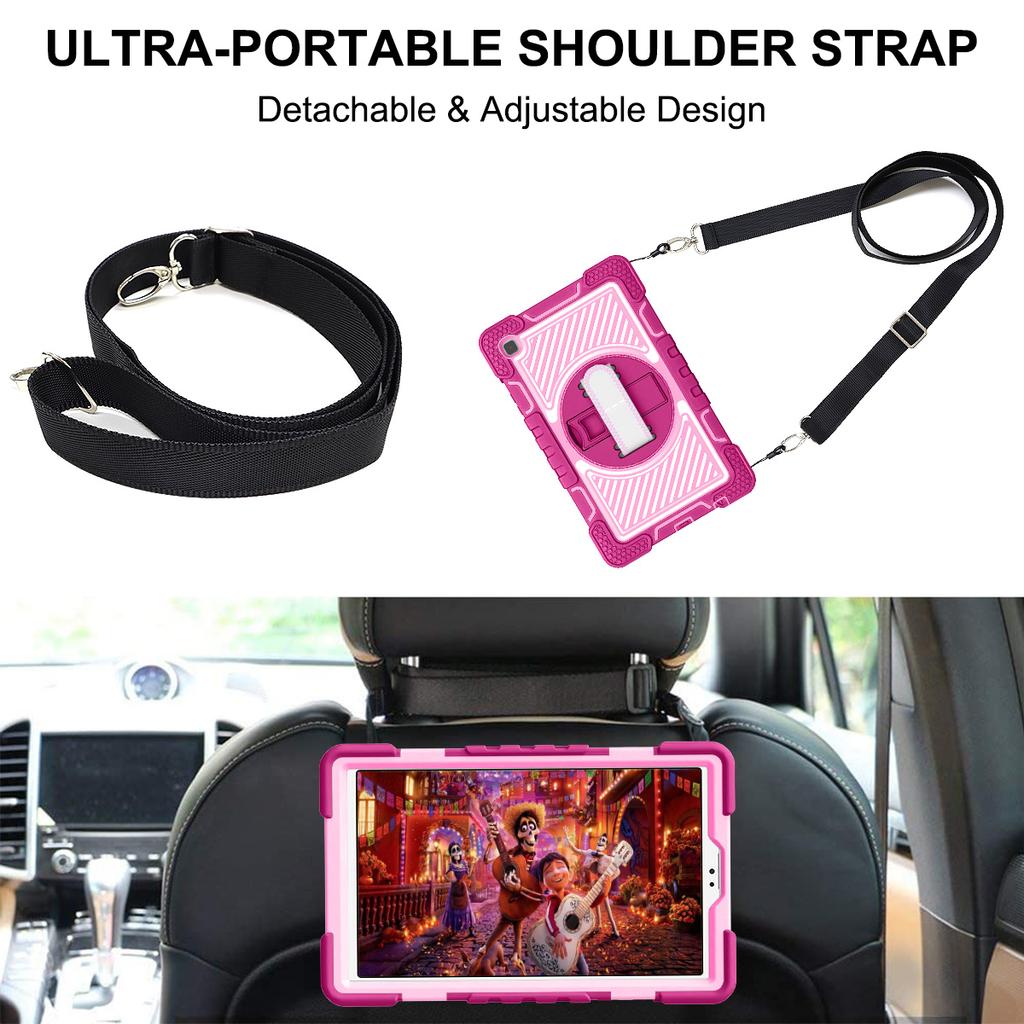 Rotating Stand Case For Galaxy Tab A11 SM-X130 X133 A9 X110 X115 X117 A7 Lite 8.7 SM-T220 T225 A 8.4 T307U A 8.0 T290 T295 Cover