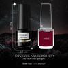 ROSALIND 10PCS Gel Nail Polish Set Solid Color Nail Bottom Adhesive and Top Coat UV LED Lamp Nail Supplies.
