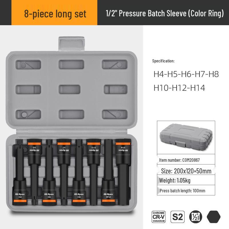 1/2" Electric Hex Socket Wrench and Screwdriver Bit Set