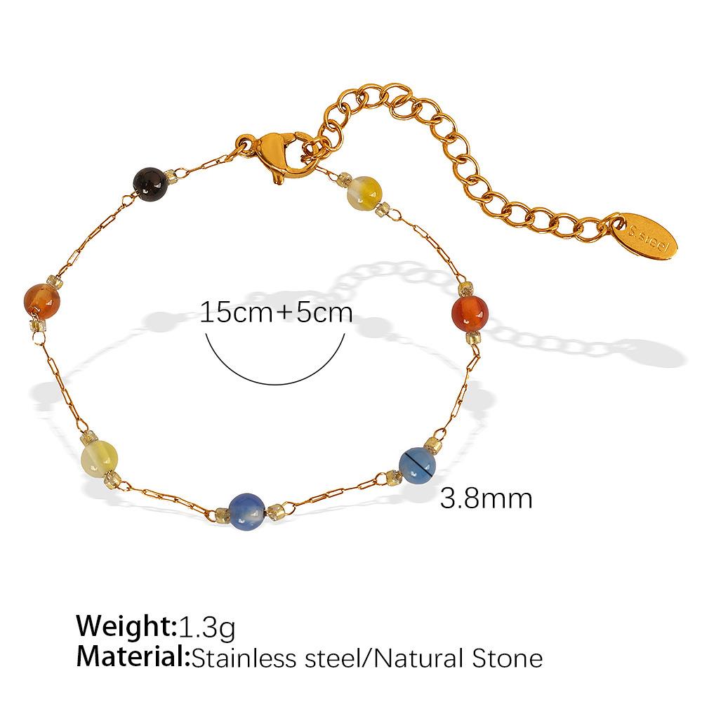 Creative Jewelry Set Chain Women'S Versatile Simple Collarbone Chain Bracelet Pearl Necklace Set Women
