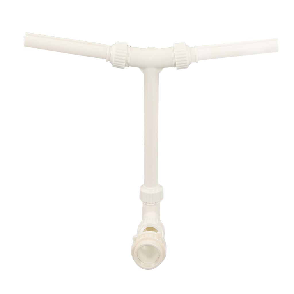 Pool Fountain Spray PVC Adjustable Dual Head Pond Accessories with Internal Screw Thread G1 1/2 To