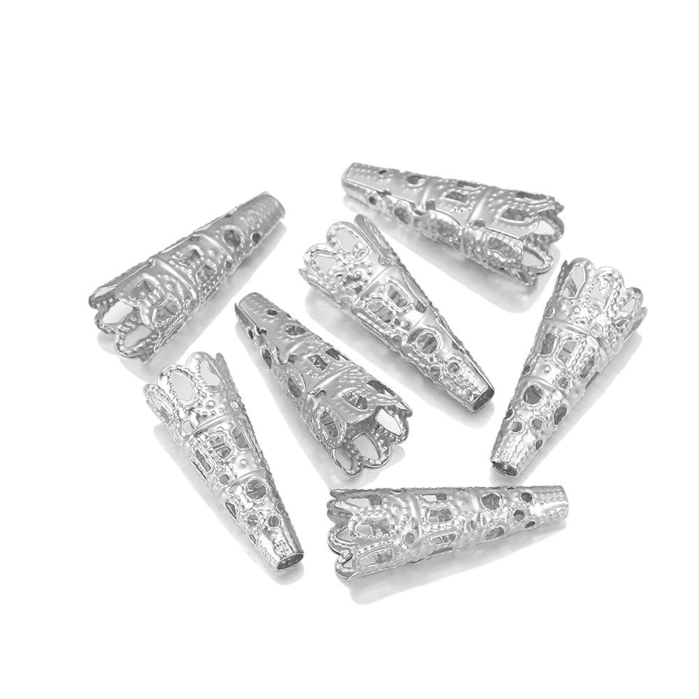 

Длинные колпачки для бусин в виде чашечек для цветов: 8x23мм DIY Ювелирные аксессуары для заколок, головных уборов, спейсеров, подвесок и россыпных бусин 23*8mm [50 pieces/pack/18g]