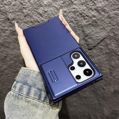 Deluxe Armor Phone Case for Samsung Note 10 20 S20 S21 S22 S23 FE S24 Plus S25 Ultra A06 A16 A54 A53 A15 Camera Sliding Protection Cover