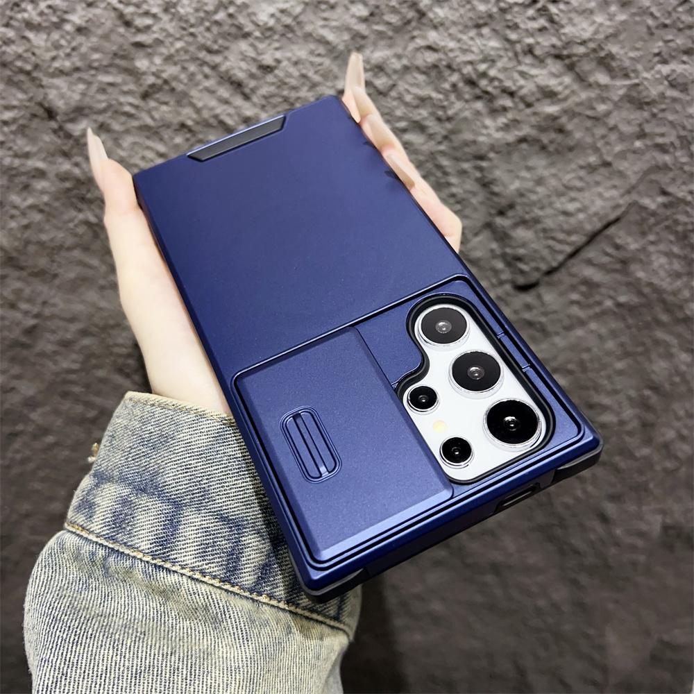 Deluxe Armor Handyhülle für Samsung Note 10 20 S20 S21 S22 S23 FE S24 Plus S25 Ultra A06 A16 A54 A53 A15 Kamera Schiebe-Schutzabdeckung