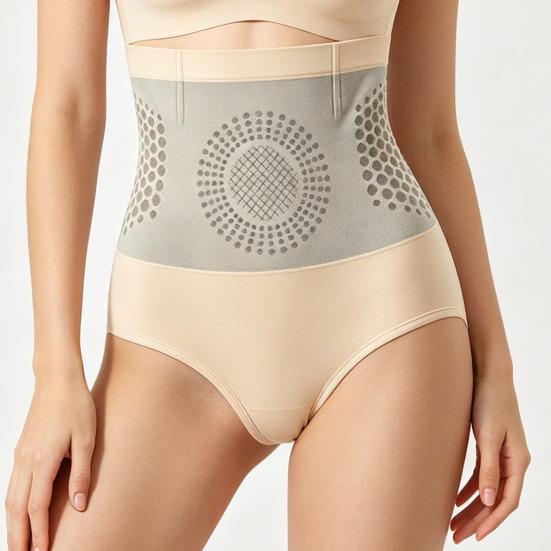 Women High Waisted Tummy Control Panties Honeycomb Design Breathable Butt Lifting Briefs Seamless Shapewear Underwear