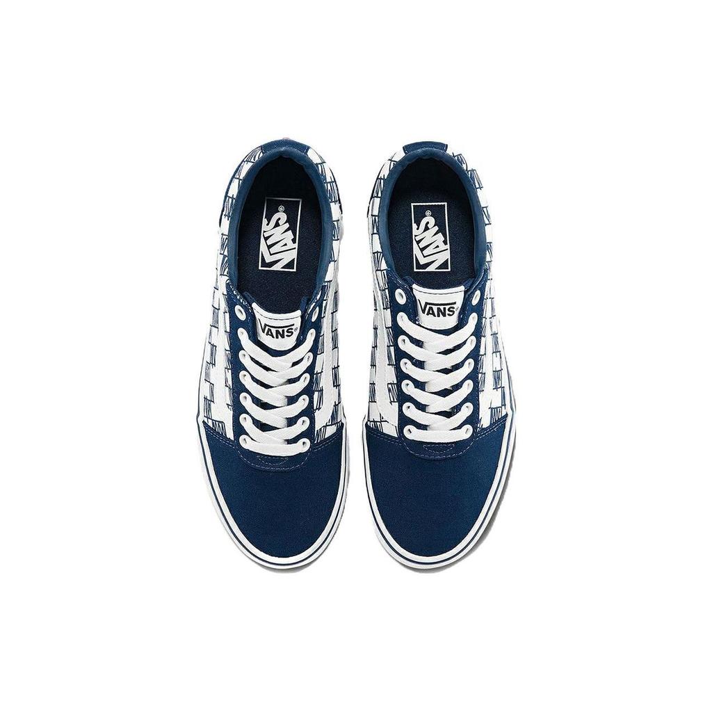 Vans Ward Low Top Skate Shoes Unisex Sneakers Blue White VN0A5HTSLKZ