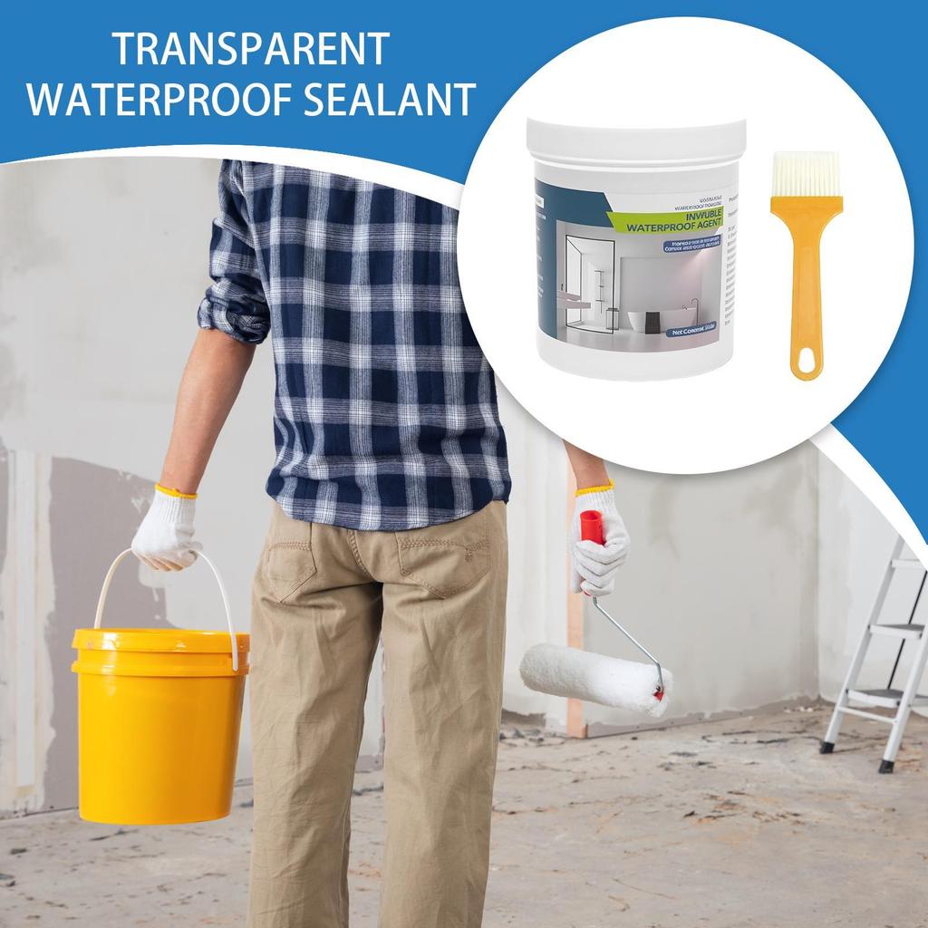 Transparent Waterproof Sealant Adhesive Leaky Walls for Roof Repair UV Resistant Sealant for Window Wall Tile Shower On Concrete