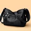 Solid Color Shoulder Crossbody Bag