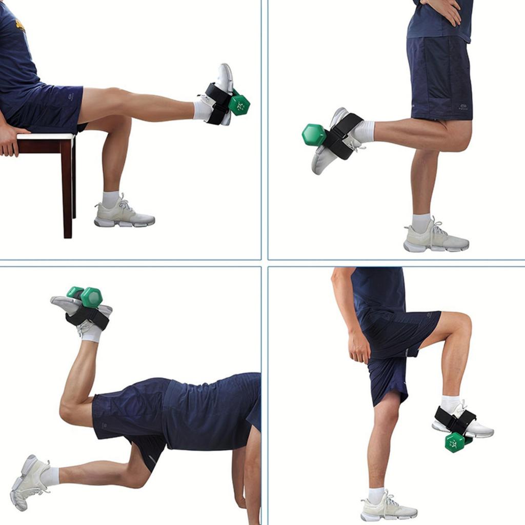 Adjustable Dumbbell Foot Strap Comfortable Sturdy Tibialis Trainer Shin Assist Ankle Buckle Weight Lifting Webbing Workout