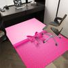 bow ribbon Crystal Velvet chair mat Area Rug - Non-Slip, Floor Mat, Office Desk Chair Rugs, Bedroom Decor.Christmas Gift-1106131