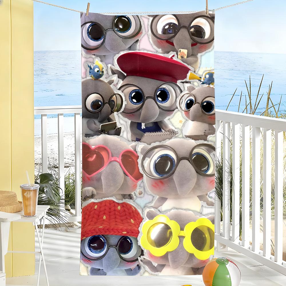 

Cartoon Y-Yimo-S Cute Towel Soft Pool Gift For Travel Gym Shower Camping Quick Dry Sports Large Beach Towels W40*H60(CM)