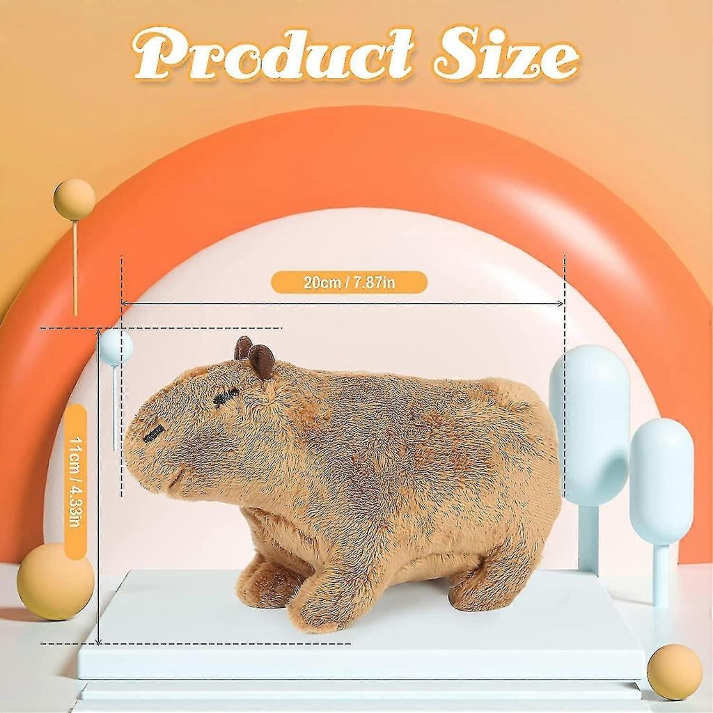 Cartoon Capybara Plush Toy, Adorable Rodent Stuffed Animal, Super Soft Stuffed Toy