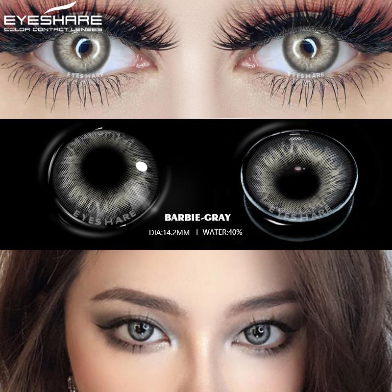 

EYESHARE, 1 пара контактных линз натурального цвета для глаз, косметические контактные линзы BARBIEColor, цветные линзы для глаз