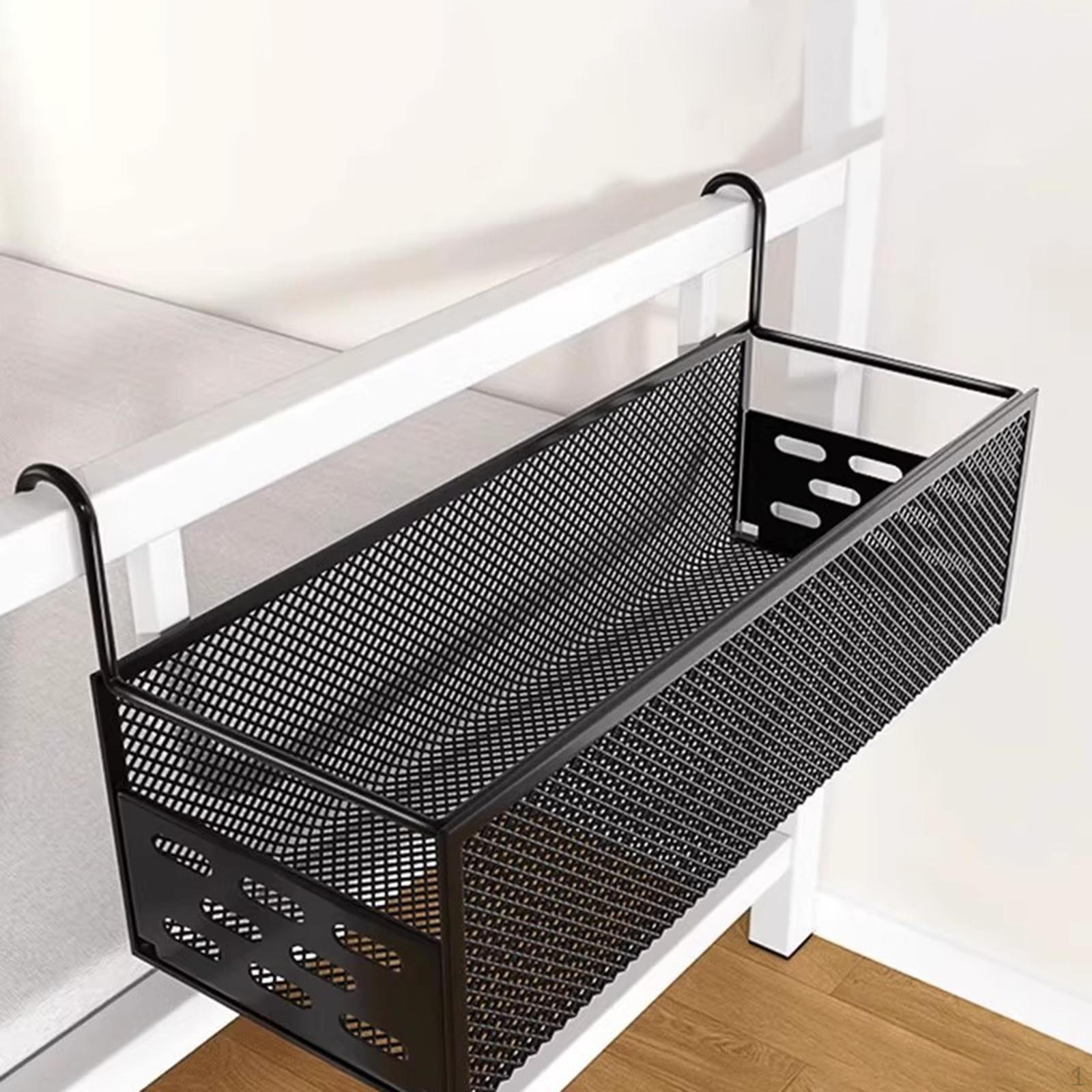 

Bedside Hanging Storage Basket Shelf Practical for Phone, Book, Drink, Tissue Rack чорний