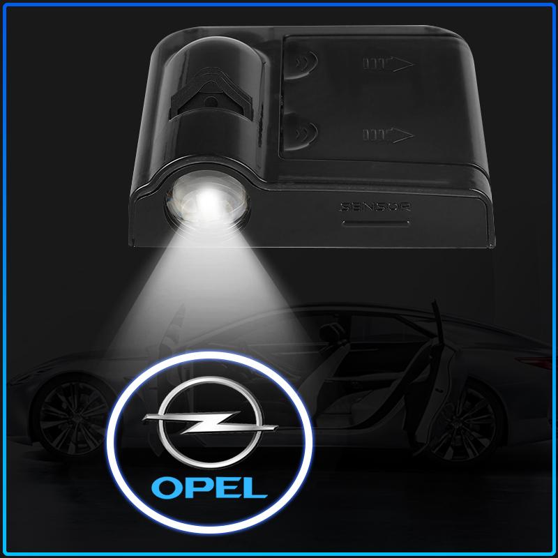 1/2Pcs LED Welcome Light Car Door Projector Lamps Car Accessories Emblem For Opel crosa d astra h insignia astra j zafira b mokkaastra vivaro astra g