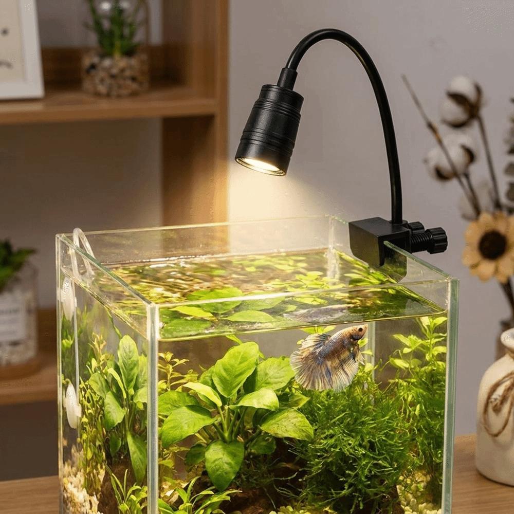 Variable Focus Fish Tank Clip Lamp Aluminum Zinc Zinc Alloy Aquarium Viewing Light South American Fish Tank