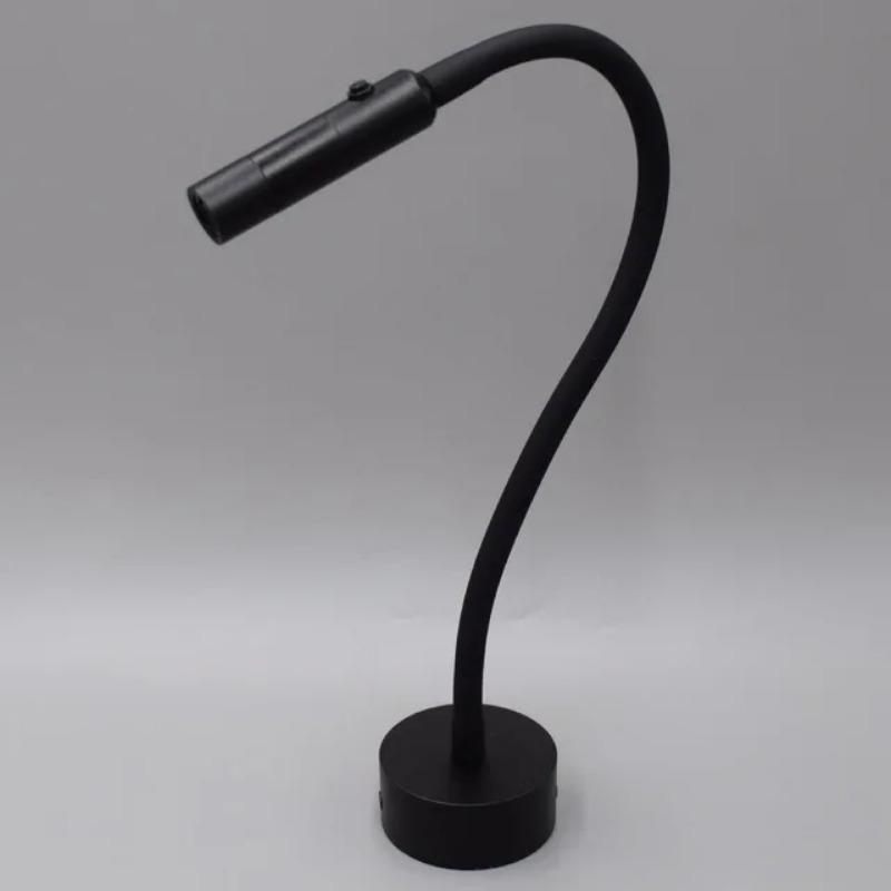 Gooseneck LED Reading Wall Lamp with Switch Flexible Adjustable Wall Mounted Bedroom Bedside Headboard Desk Led Light Fixture