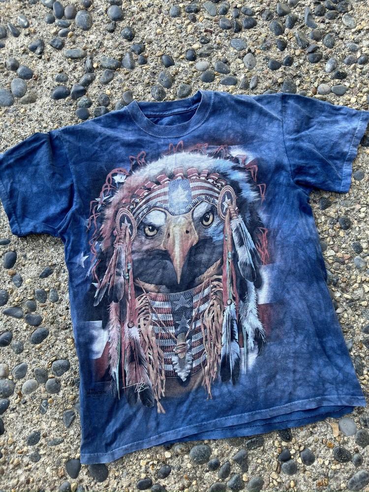 The Mountain American Eagle Native Indian USA  Size Small Unisex T-Shirt XXXXL