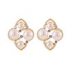 Exquisite Diamond Four-Leaf Clover Earrings for Women - 2025 High-End Stud Jewelry
