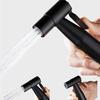 Black Toilet Bidet Faucet Handheld Sprayer Stainless Steel Bathroom Hand Bidet Sprayer Set Hose Toilet Self Cleaning Shower Head