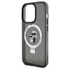 Karl Lagerfeld Klhmp14Xhmrskck Iphone 14Pro Max 6.7 Czarny/Black Hardcase Ring Stand Karl&Choupettte Magsafe
