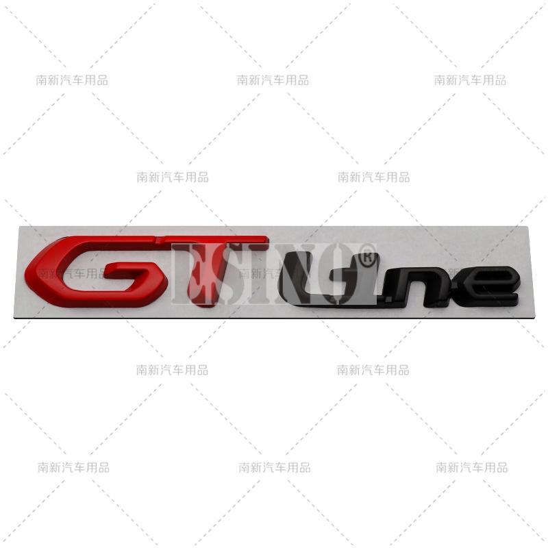 Car GT Line 3D Metal Chrome Zinc Alloy Emblem Car Badge Body Fender Adhesive Emblem for Peugeot GT RCZ 308 508 3008 5008