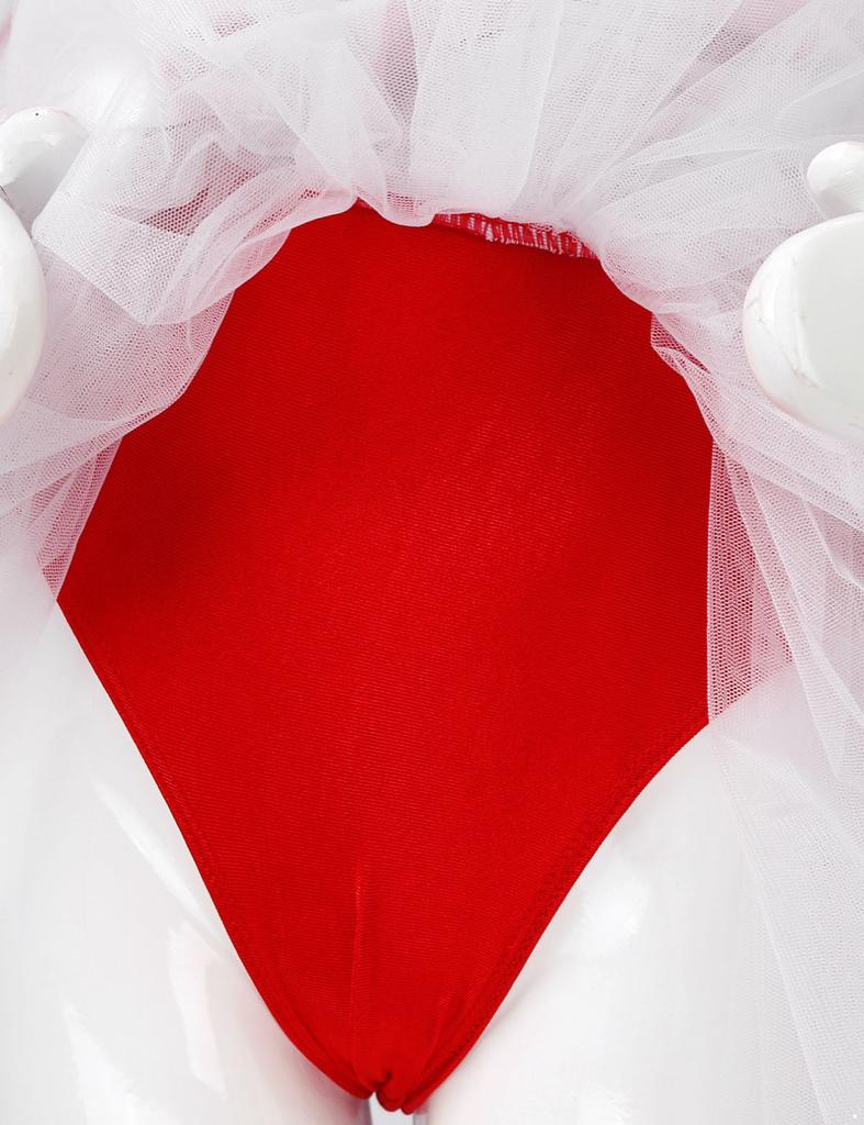 Children Girls Sequins Dance Tutu Dress Leotard Christmas Party Mrs Santa Claus Candy Cane Costume