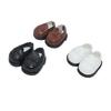 AXLUCE Plush Toy - Shoes - Plush Doll Clothes - 10cm Leather Shoes Doll Loafers (Black)