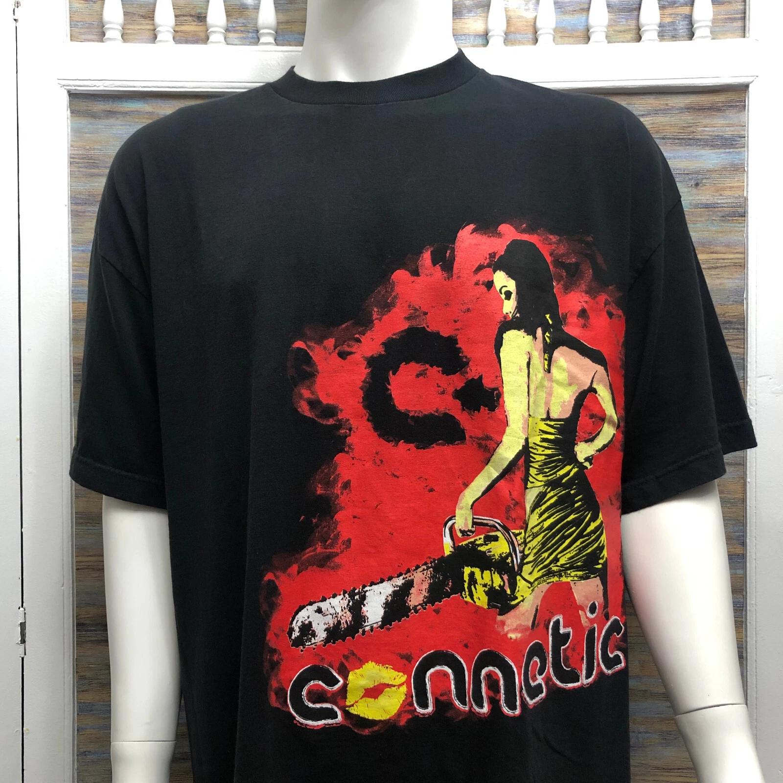 

Connetic Mens T Shirt Chainsaw Girl Pinup Artist Bayron Calles Size 2XL S