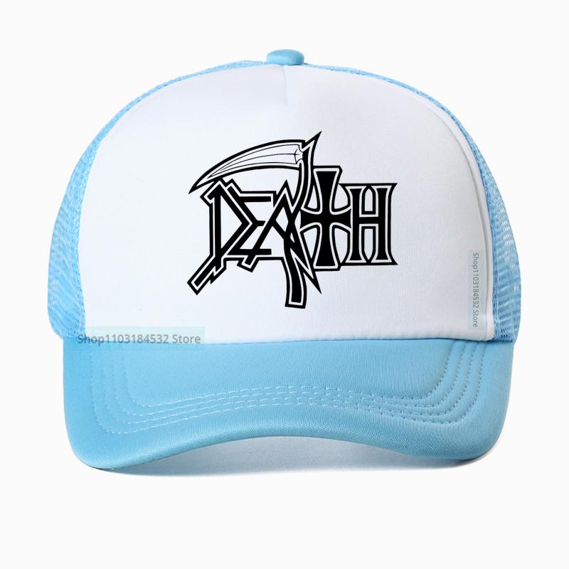 Death Metal Band Baseball Cap Rock Fan Hat Summer Fashion Unisex Mesh Breathable Sun Hats Outdoor Casual Trucker Caps