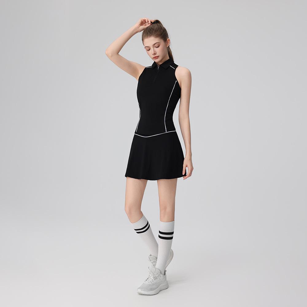 2025 Spring/Summer Women's Sleeveless Polo Golf Vest & Tennis Outfit Set - Slimming Sports Fitness Top