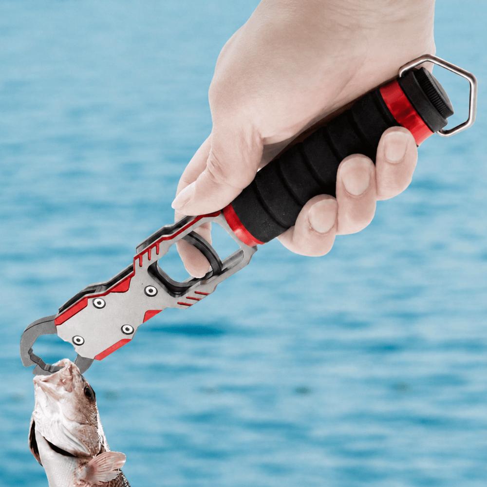 Mit 40lb Waage Fischgreifer Aluminiumlegierung Fischhalter Fischlippen-Greifer Salzwasserfischerei