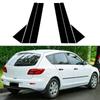 For Mazda 3 Hatchback 2006-2010 Model Window Decoration with Glossy Black Center Pillar and Carbon Fiber Pattern