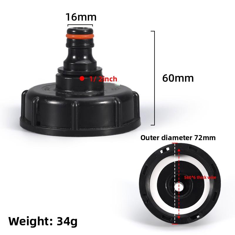 IBC Tank Chemical Drum Fittings Small Nipple Connector, Garden Connector, Water Pipe S60*6 To 1/2''