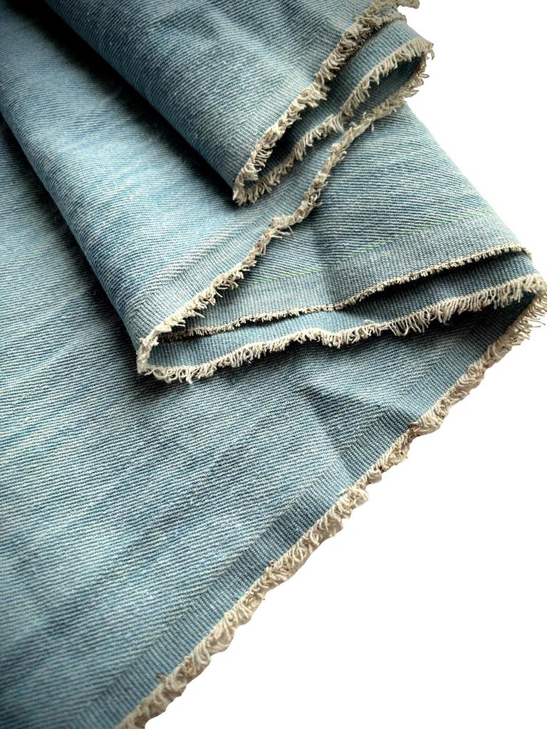 Faded Denim Cotton Faded Denim for Denim and Handmade Projects Thin, Fabric, Scraps, Fabric, Scraps, Fabric, Crafts, Remakes, (Ice Rock, 2m)