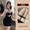 Sexy neck-hanging sex cheongsam large-scale free cheongsam flirting sex nightclub hottie tight hip-wrapped skirt