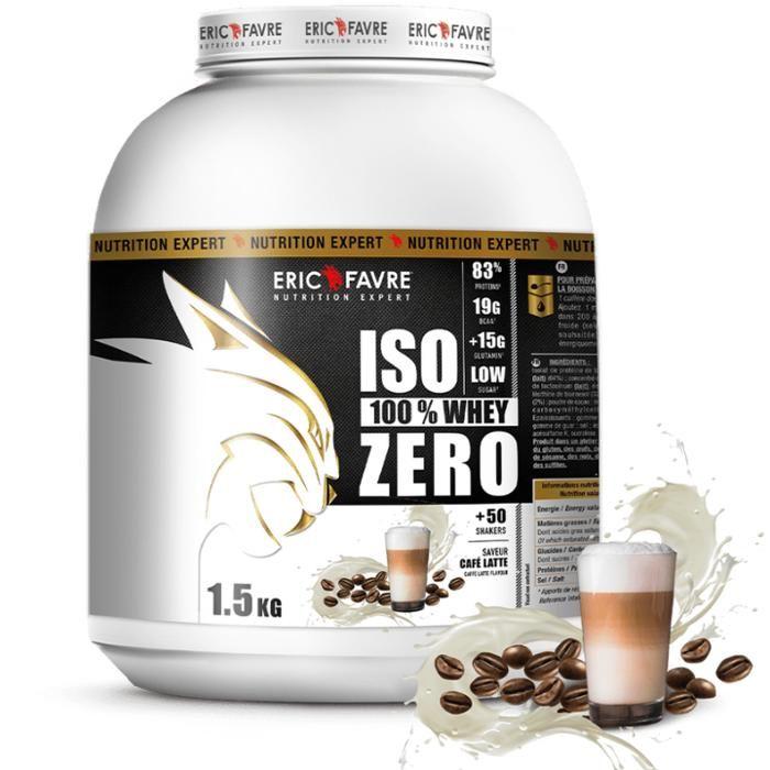 Eric Favre Iso Zero 100% Whey Protéine Café Latte 1500G - Image 3