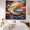Dragon Wall Decor Tapestry Art For Pet Memorial Birthdaywedding Party Backdrop Family Gift