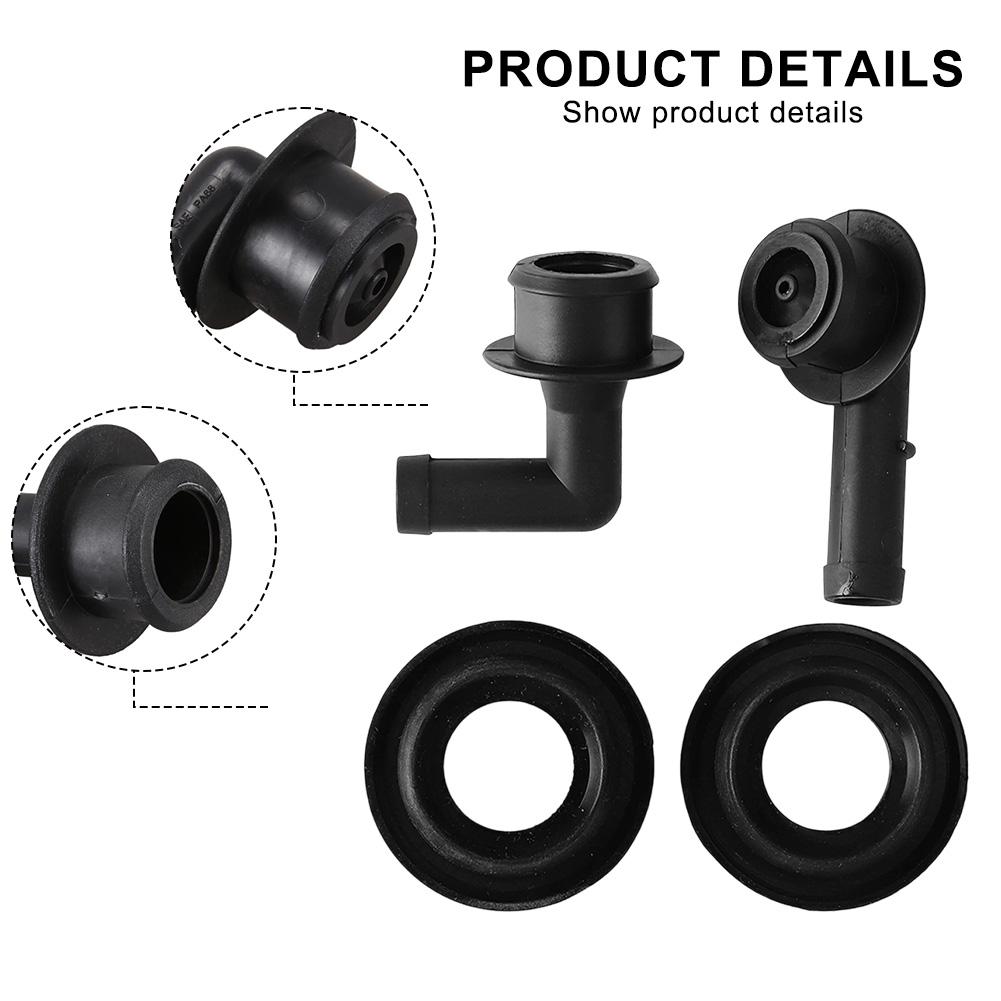 Automotive Replacement CCV Grommets Kit Vent Valve Elbows Brand New Condition Easy Installation For Jeep 4.0L Engine