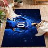 Blue Energy Soccer Player Area Rug Design for Outdoor Bedrooms Decorate room Dining Room Antislip Carpet Anime Office Decor Spiritual Gift