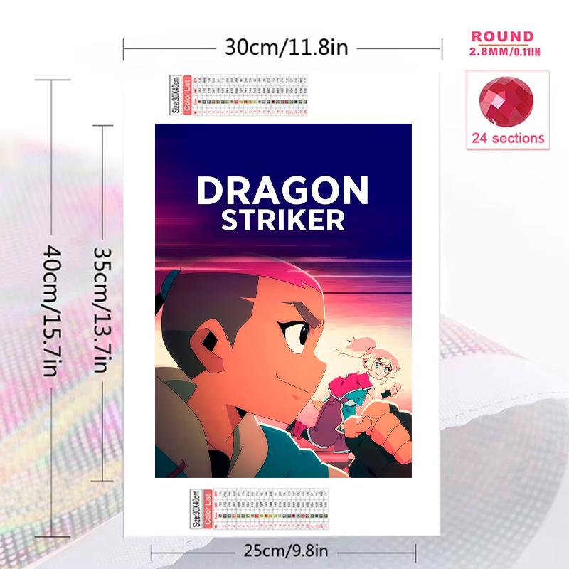 Dragon Striker.13 100% Round Full Drill 5D DIY Diamond Painting Embroidery Cross Stitch Rhinestone Décor