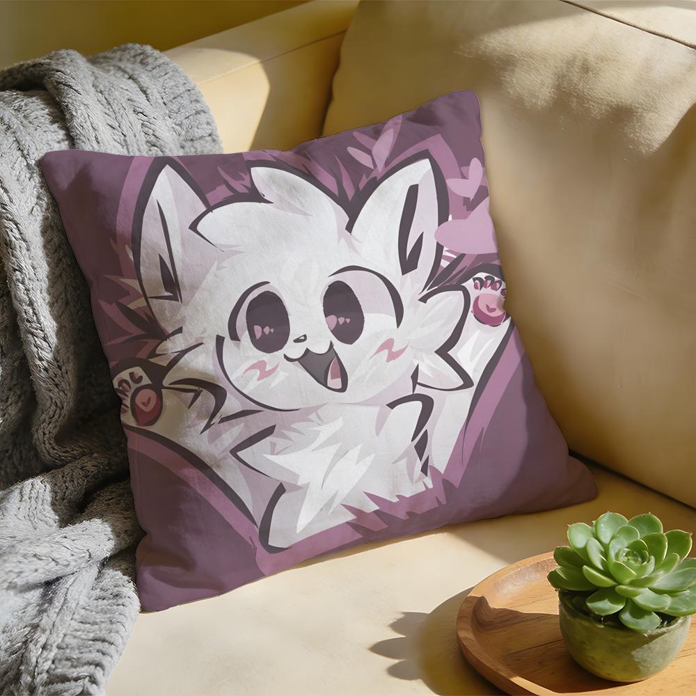 Cushion Cover  Washed Linen  Soft Breathable Decorative Case For Sofa Home BBoykisser Silly Cat Cute Pillow Cover