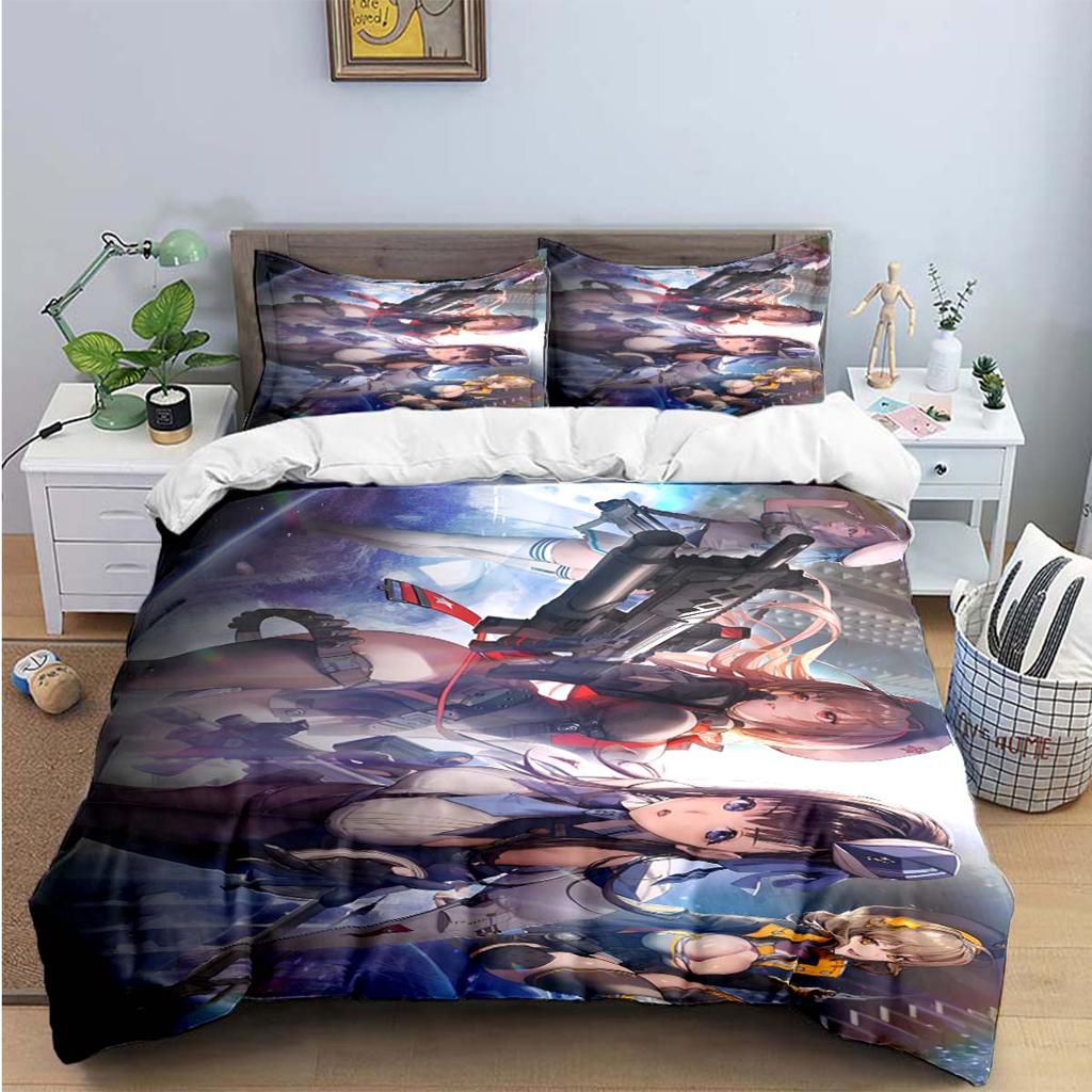 Hot Game Characters Nikke Goddess of Victory Bedding Sets Bed Supplies Set Duvet Cover Bed Comforter Set Bedding Set Luxury Gift