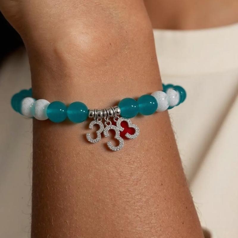 Unique Glass Alloy Beaded Bracelet Handmade Number Charm Friendship Wtistchain Gift for Birthdays and Anniversaries