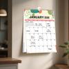 2026 Floral Wall Calendar Monthly Overview Thick Paper Calendar European American Style 12 Month