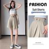 Women's High-Waisted Pleated Wide-Leg Shorts - 2024 Spring/Autumn Collection