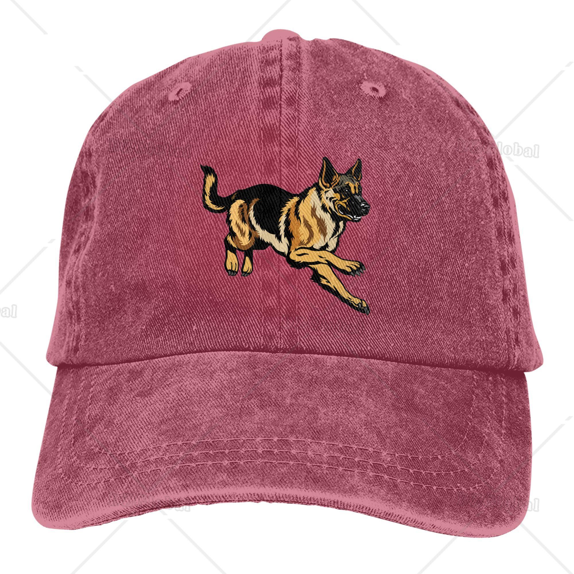 

Бейсболка из хлопка для собак, немецкая овчарка, унисекс, кепки Snapback для мужчин и женщин, кепки для гольфа, регулируемая, стираная джинсовая кепка One Size