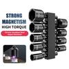 9Pcs Metric Hex Socket Drill Bits Chuck Adapter Power Nut Driver Set Electronic Hex Key Socket Kit With 1/4 Inch Hex Shank