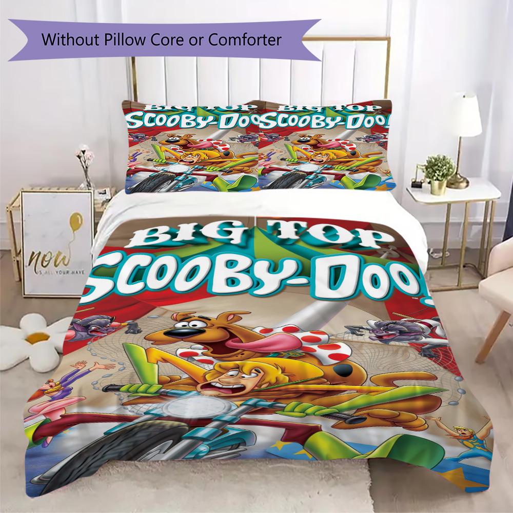 Halloween fantasy comedy adventure cartoon movie Scooby-Doo provides comfortable bedding covers and pillowcases for home use (without core) K12