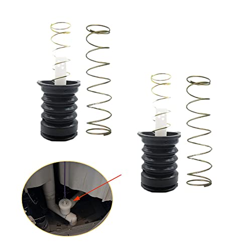 2 Drain Valves 76x45x50mm Leak Proof Rubber Seals for Twin Tub Washing Machines Spring Pull Rod Universal Accessories2 Pieces